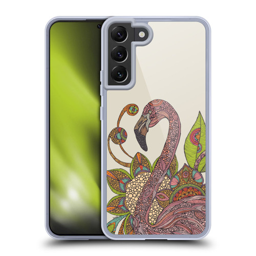 Valentina Nature and Floral Flamingo Soft Gel Case for Samsung Galaxy S22+ 5G & MagSafe