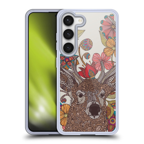 Valentina Nature and Floral Deer Soft Gel Case for Samsung Galaxy S23 5G & MagSafe
