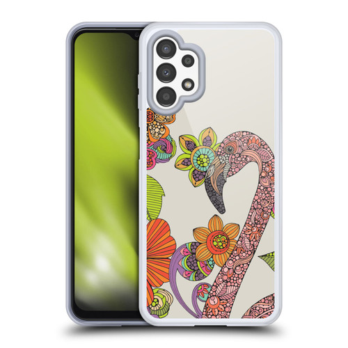Valentina Birds Flamingo Puzzle Soft Gel Case for Samsung Galaxy A13 (2022)