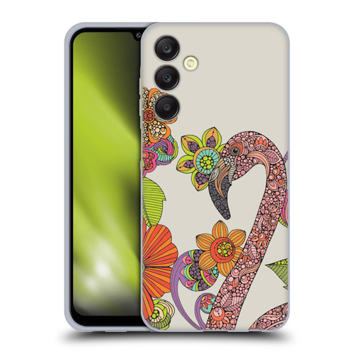 Valentina Birds Flamingo Puzzle Soft Gel Case for Samsung Galaxy A25 5G
