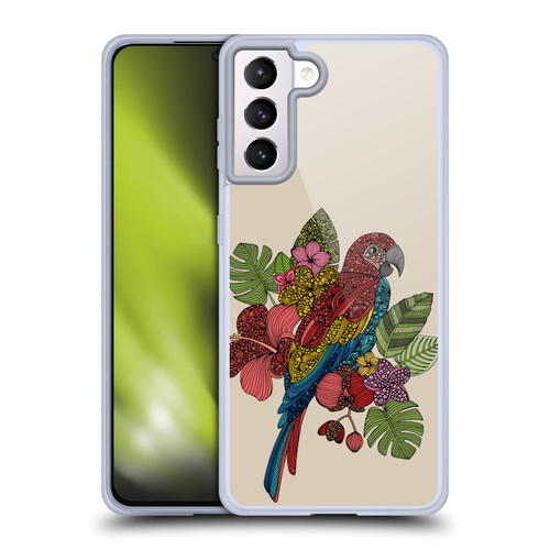 Valentina Birds Parrot Soft Gel Case for Samsung Galaxy S21+ 5G & MagSafe