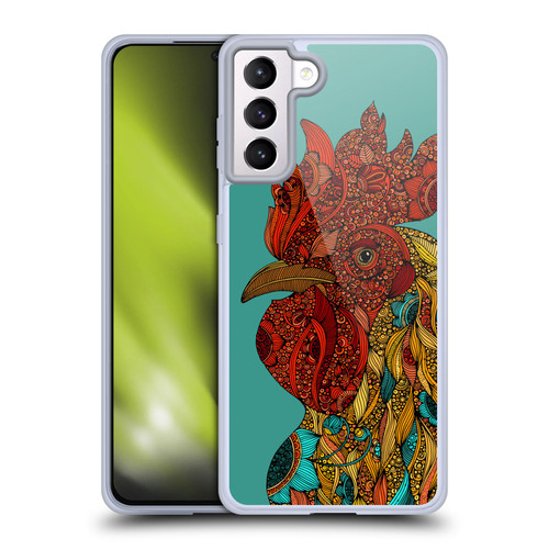 Valentina Birds Rooster Soft Gel Case for Samsung Galaxy S21+ 5G & MagSafe