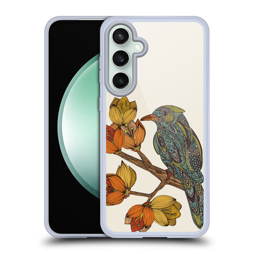 Valentina Birds Autumn Flower Doodle Soft Gel Case for Samsung Galaxy S23 FE 5G & MagSafe