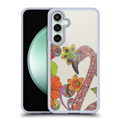 Valentina Birds Flamingo Puzzle Soft Gel Case for Samsung Galaxy S23 FE 5G & MagSafe