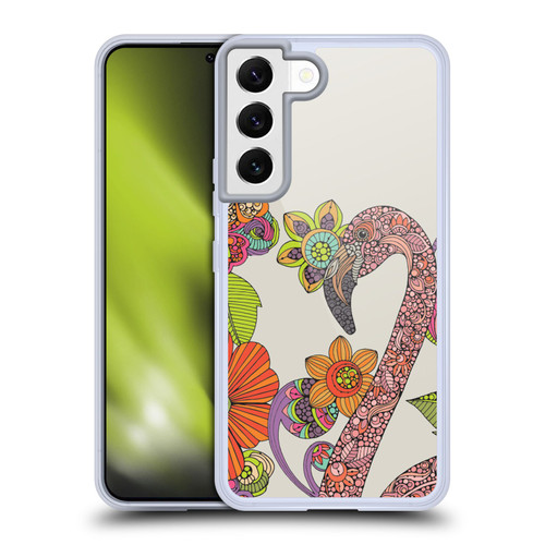 Valentina Birds Flamingo Puzzle Soft Gel Case for Samsung Galaxy S22 5G & MagSafe