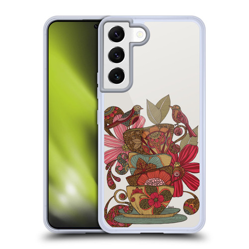 Valentina Birds Teacups Soft Gel Case for Samsung Galaxy S22 5G & MagSafe