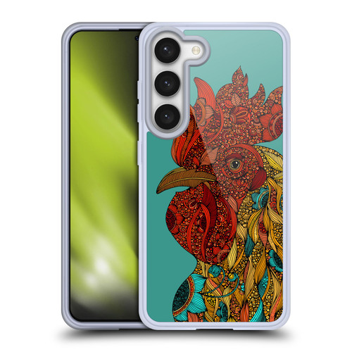Valentina Birds Rooster Soft Gel Case for Samsung Galaxy S23 5G & MagSafe