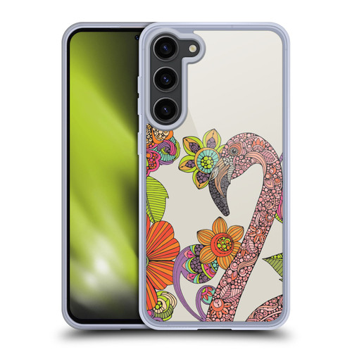 Valentina Birds Flamingo Puzzle Soft Gel Case for Samsung Galaxy S23+ 5G & MagSafe