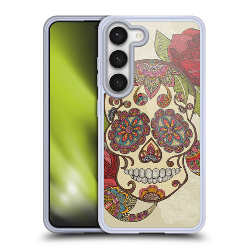 Valentina Bloom Sugar Skull Soft Gel Case for Samsung Galaxy S23 5G & MagSafe