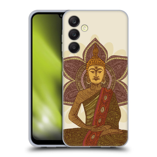 Valentina Symbols Illustration Sitting Buddha Soft Gel Case for Samsung Galaxy A25 5G