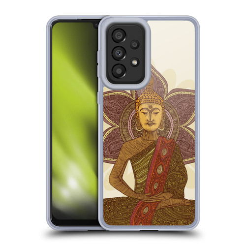Valentina Symbols Illustration Sitting Buddha Soft Gel Case for Samsung Galaxy A33 5G (2022)