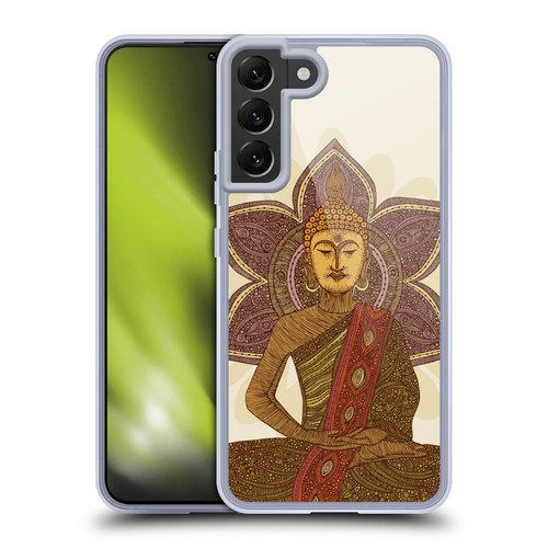 Valentina Symbols Illustration Sitting Buddha Soft Gel Case for Samsung Galaxy S22+ 5G & MagSafe