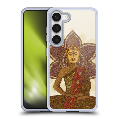 Valentina Symbols Illustration Sitting Buddha Soft Gel Case for Samsung Galaxy S23 5G & MagSafe