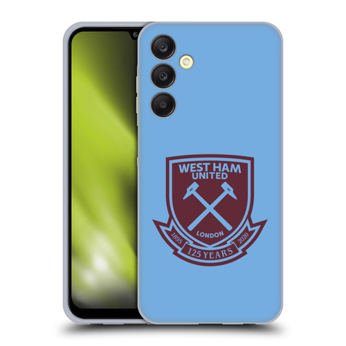 West Ham United FC 125 Year Anniversary Claret Crest 2 Soft Gel Case for Samsung Galaxy A25 5G