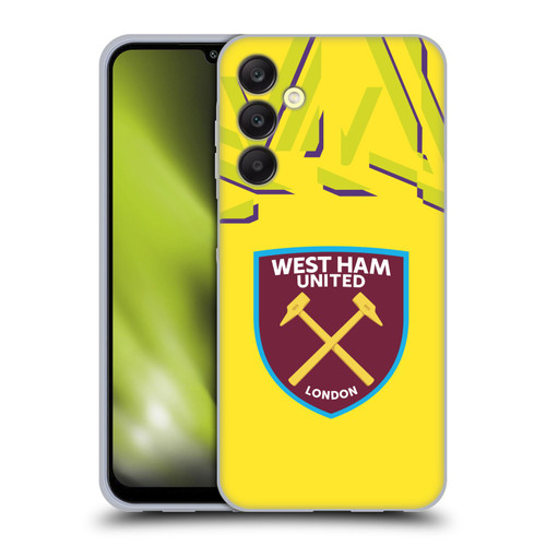 West Ham United FC 2019/20 Crest Kit Away Goalkeeper Soft Gel Case for Samsung Galaxy A25 5G