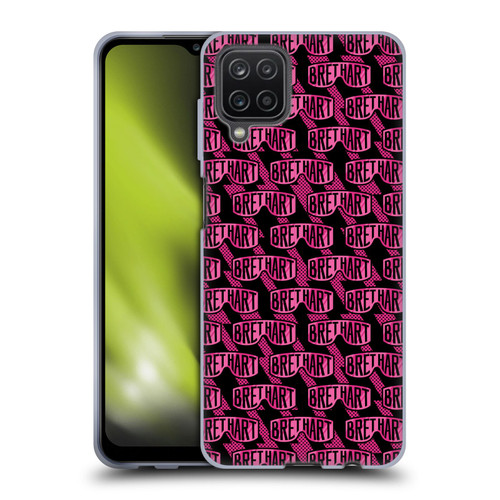 WWE Bret Hart Pattern Soft Gel Case for Samsung Galaxy A12 (2020)