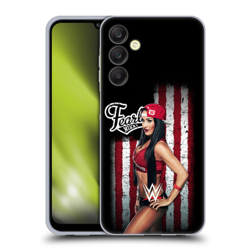 WWE American Flag Superstars Nikki Bella Soft Gel Case for Samsung Galaxy A25 5G