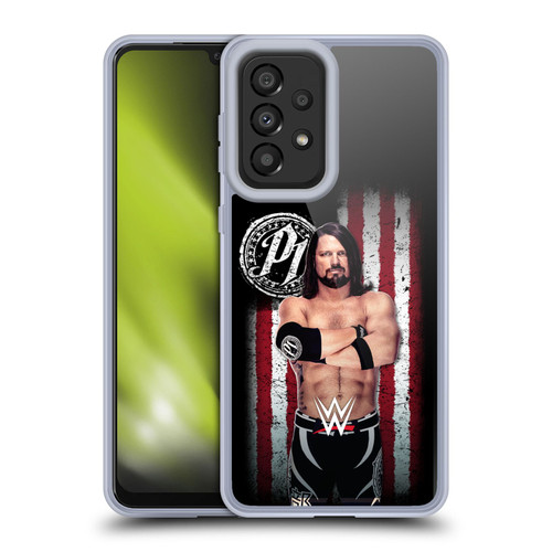 WWE American Flag Superstars AJ Styles Soft Gel Case for Samsung Galaxy A33 5G (2022)