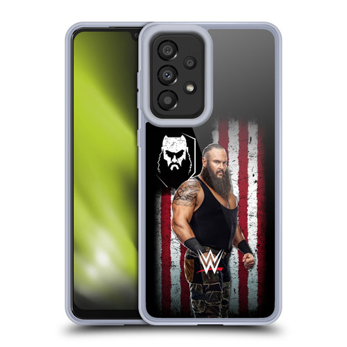 WWE American Flag Superstars Braun Strowman Soft Gel Case for Samsung Galaxy A33 5G (2022)