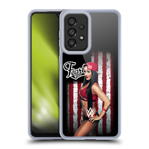 WWE American Flag Superstars Nikki Bella Soft Gel Case for Samsung Galaxy A33 5G (2022)