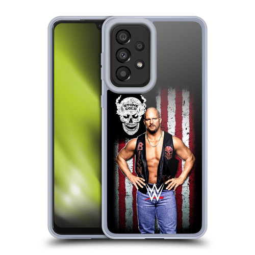 WWE American Flag Superstars Stone Cold Steve Austin Soft Gel Case for Samsung Galaxy A33 5G (2022)