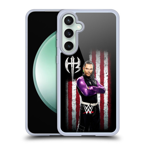 WWE American Flag Superstars Jeff Hardy Soft Gel Case for Samsung Galaxy S23 FE 5G & MagSafe