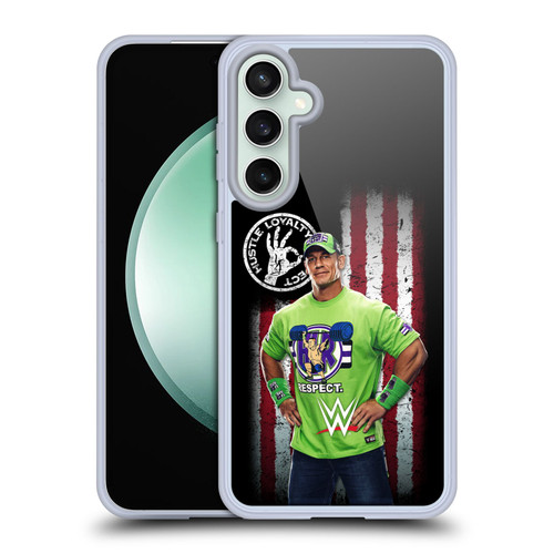 WWE American Flag Superstars John Cena Soft Gel Case for Samsung Galaxy S23 FE 5G & MagSafe