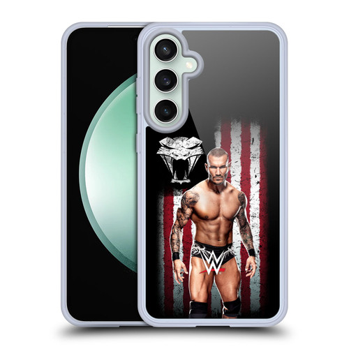 WWE American Flag Superstars Randy Orton Soft Gel Case for Samsung Galaxy S23 FE 5G & MagSafe