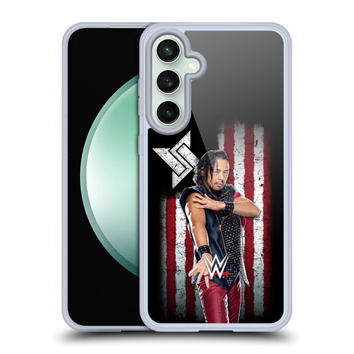 WWE American Flag Superstars Shinsuke Nakamura Soft Gel Case for Samsung Galaxy S23 FE 5G & MagSafe