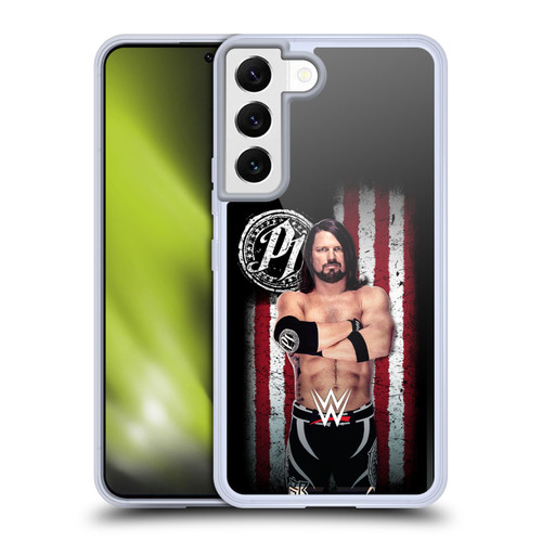 WWE American Flag Superstars AJ Styles Soft Gel Case for Samsung Galaxy S22 5G & MagSafe
