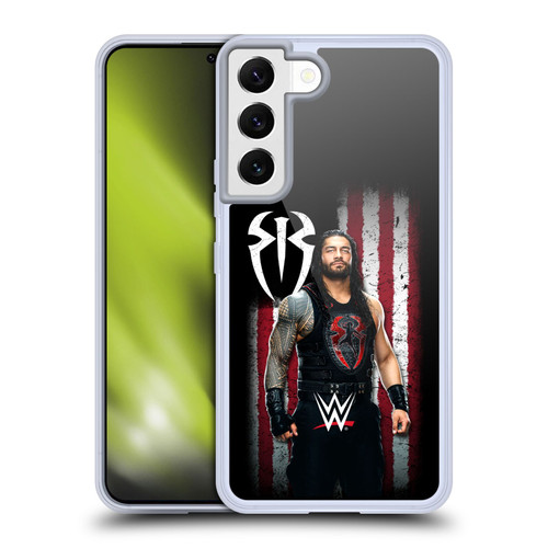 WWE American Flag Superstars Roman Reigns Soft Gel Case for Samsung Galaxy S22 5G & MagSafe