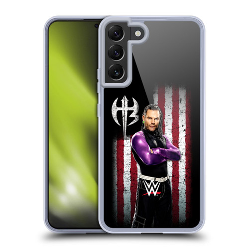 WWE American Flag Superstars Jeff Hardy Soft Gel Case for Samsung Galaxy S22+ 5G & MagSafe