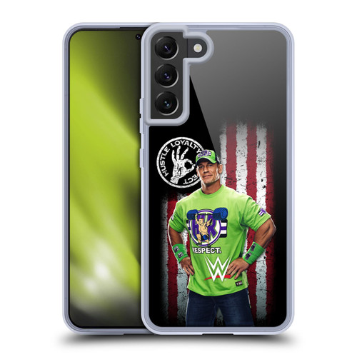 WWE American Flag Superstars John Cena Soft Gel Case for Samsung Galaxy S22+ 5G & MagSafe