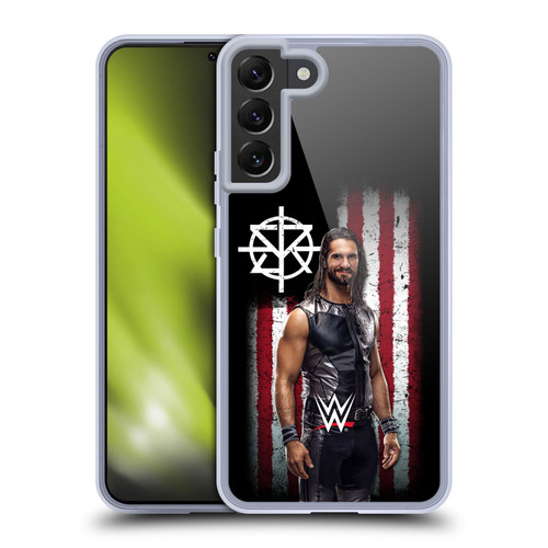 WWE American Flag Superstars Seth Rollins Soft Gel Case for Samsung Galaxy S22+ 5G & MagSafe