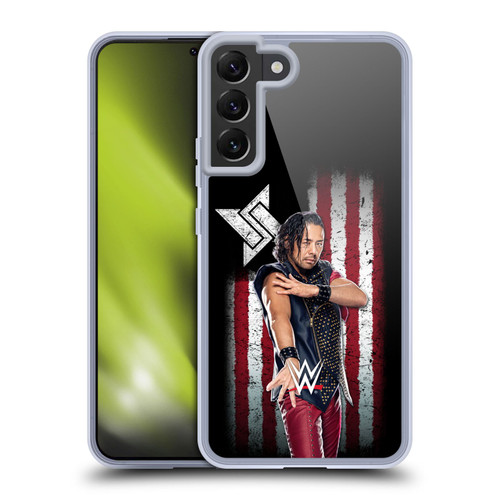 WWE American Flag Superstars Shinsuke Nakamura Soft Gel Case for Samsung Galaxy S22+ 5G & MagSafe