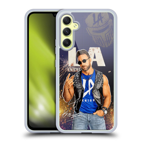 WWE LA Knight Portrait Soft Gel Case for Samsung Galaxy A34 5G