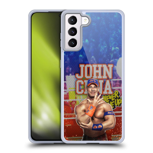 WWE 2017 John Cena LED Image Soft Gel Case for Samsung Galaxy S21+ 5G & MagSafe