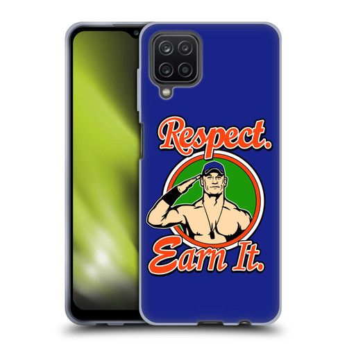 WWE 2017/18 Superstars John Cena Respect Earn It Soft Gel Case for Samsung Galaxy A12 (2020)