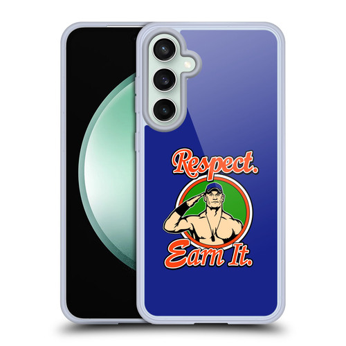 WWE 2017/18 Superstars John Cena Respect Earn It Soft Gel Case for Samsung Galaxy S23 FE 5G & MagSafe