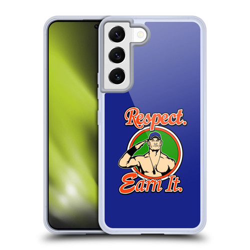 WWE 2017/18 Superstars John Cena Respect Earn It Soft Gel Case for Samsung Galaxy S22 5G & MagSafe
