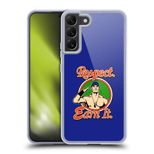 WWE 2017/18 Superstars John Cena Respect Earn It Soft Gel Case for Samsung Galaxy S22+ 5G & MagSafe