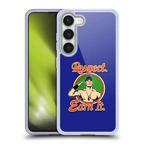 WWE 2017/18 Superstars John Cena Respect Earn It Soft Gel Case for Samsung Galaxy S23 5G & MagSafe