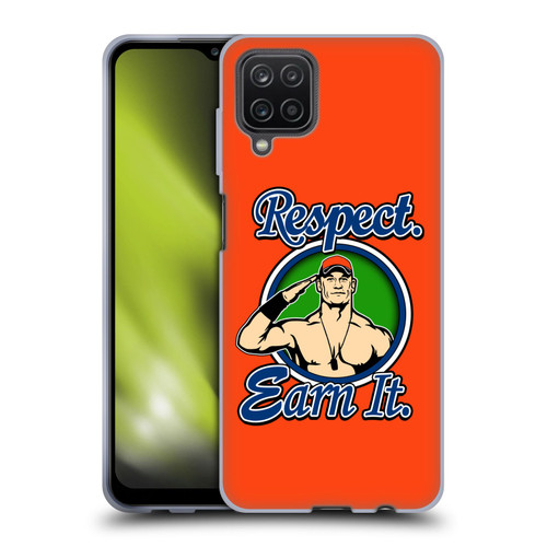 WWE 2017/18 Superstars 4 John Cena Respect Earn It Soft Gel Case for Samsung Galaxy A12 (2020)