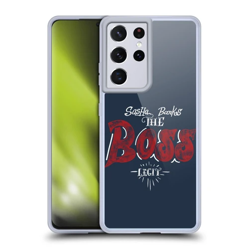 WWE Superstars 9 Sasha Banks The Boss Soft Gel Case for Samsung Galaxy S21 Ultra 5G & MagSafe