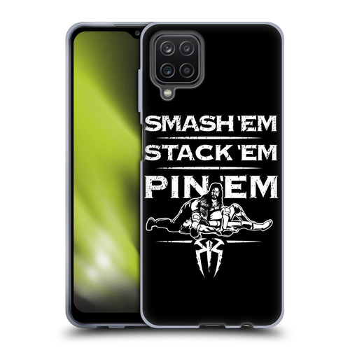 WWE R. Reigns Graphics Smash Em Stack Em Pin Em Soft Gel Case for Samsung Galaxy A12 (2020)