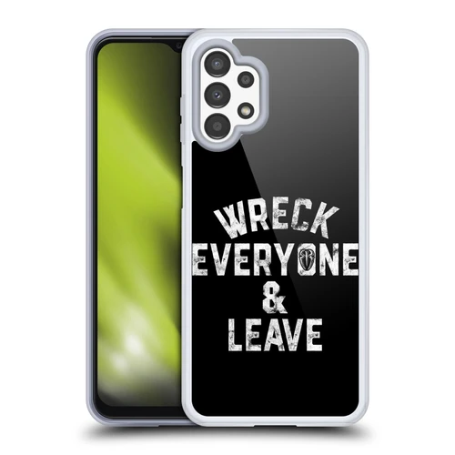 WWE R. Reigns Graphics Wreck Everyone & Leave Soft Gel Case for Samsung Galaxy A13 (2022)
