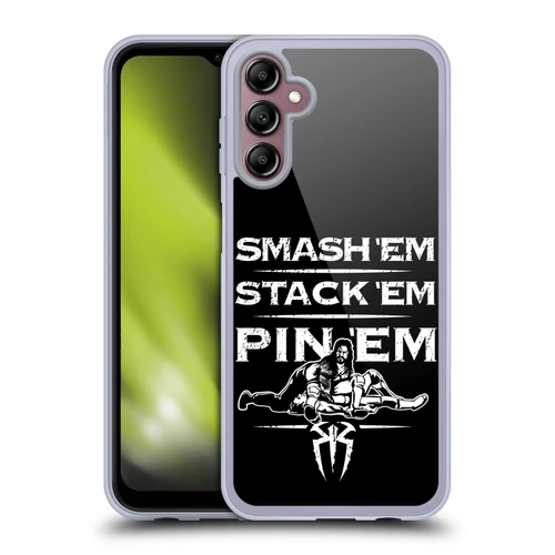 WWE R. Reigns Graphics Smash Em Stack Em Pin Em Soft Gel Case for Samsung Galaxy A14 5G