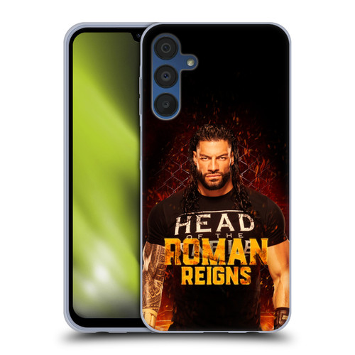 WWE R. Reigns Graphics Roman Reigns 1 Soft Gel Case for Samsung Galaxy A15 & MagSafe