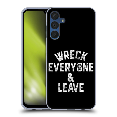 WWE R. Reigns Graphics Wreck Everyone & Leave Soft Gel Case for Samsung Galaxy A15 & MagSafe