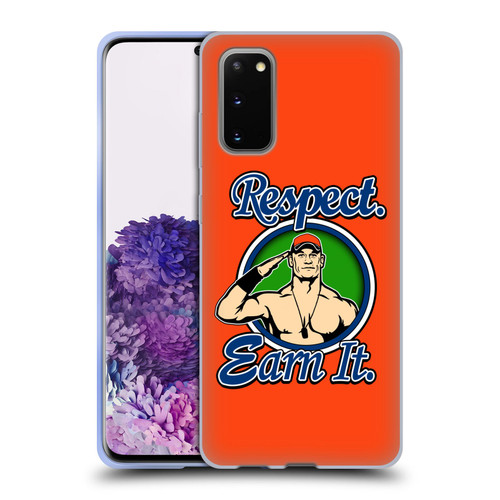 WWE 2017/18 Superstars 4 John Cena Respect Earn It Soft Gel Case for Samsung Galaxy S20 / S20 5G